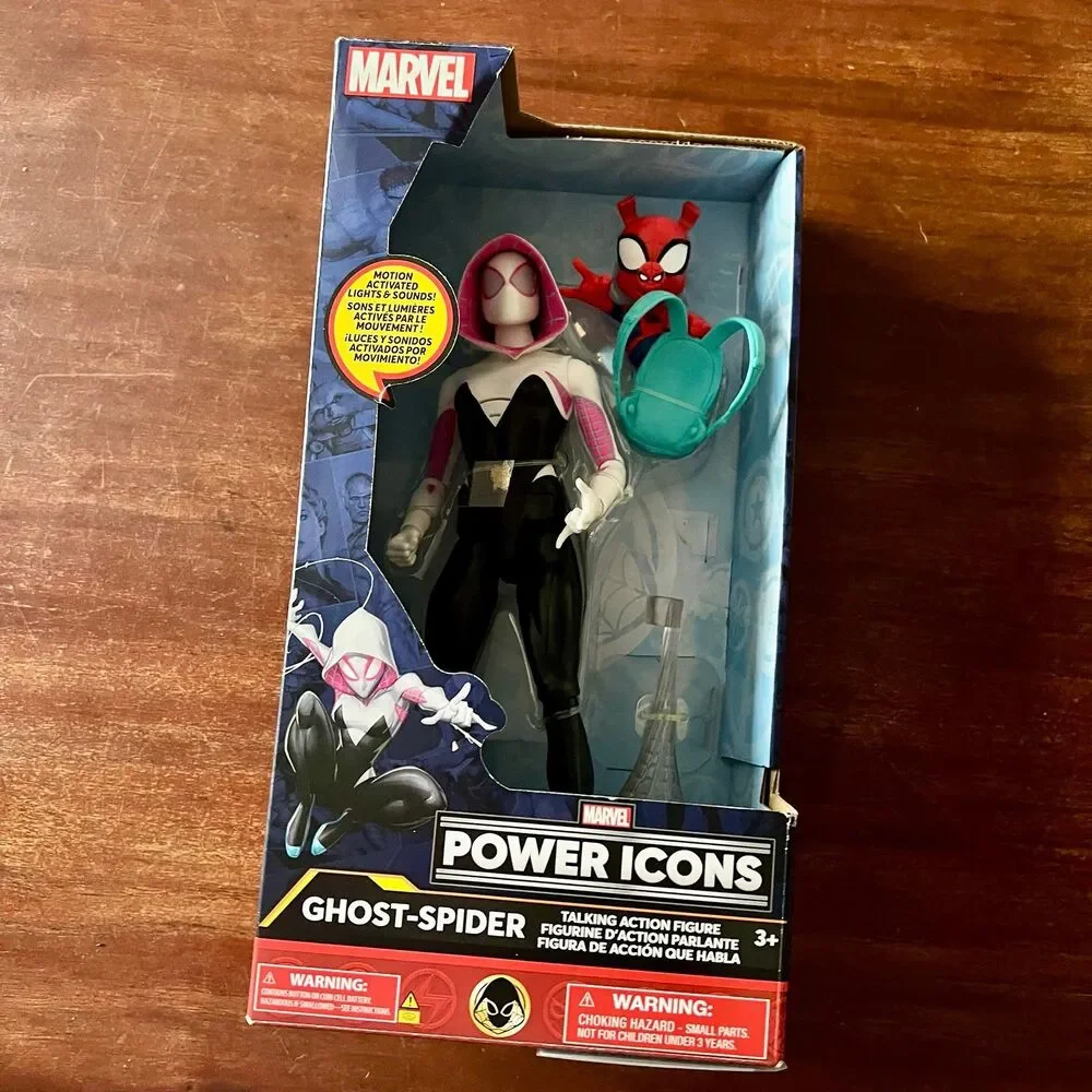 Marvel Legends power icon, ghost spider new in box